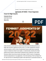 Recent Feminist Judgments