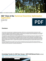 9-360 Degree View of The Technical Downtime Optimization Application