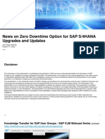 7-News On Zero Downtime Option For SAP S4HANA Upgrades and Updates