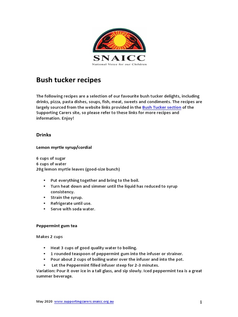 Bush Tucker Recipes PDF