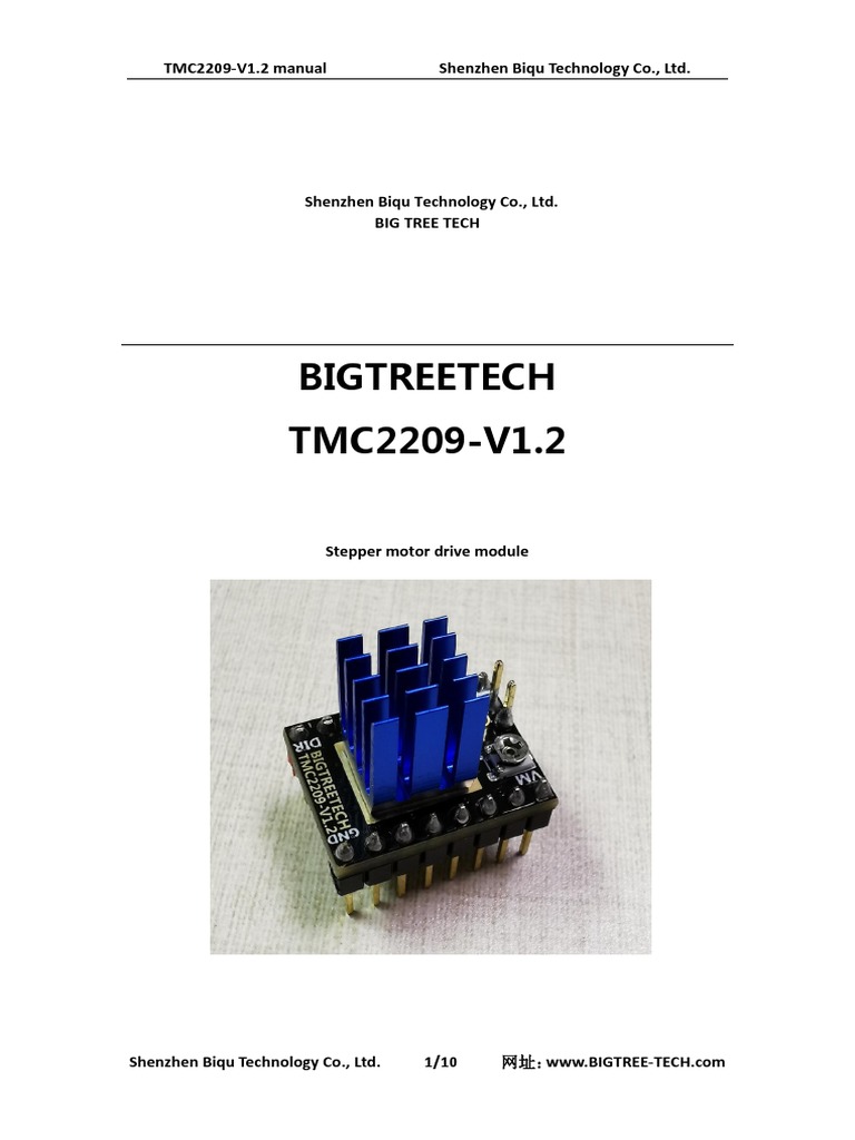 Tmc2209 V1 2 Manual Pdf