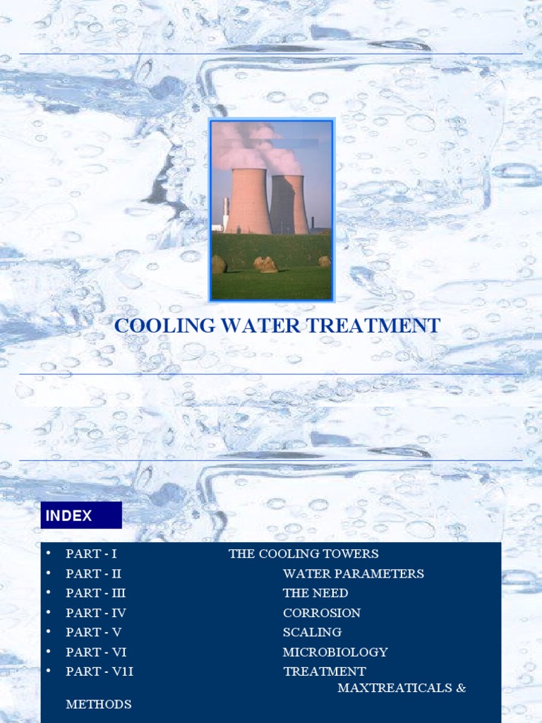 Cooling Tower Water Treatment Guide | PDF | Corrosion | Iron