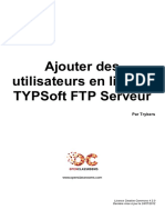 Ajouter Des Utilisateurs en Ligne A Typsoft FTP Serveur
