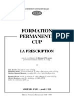 Prescription - Formation Permanente Cup