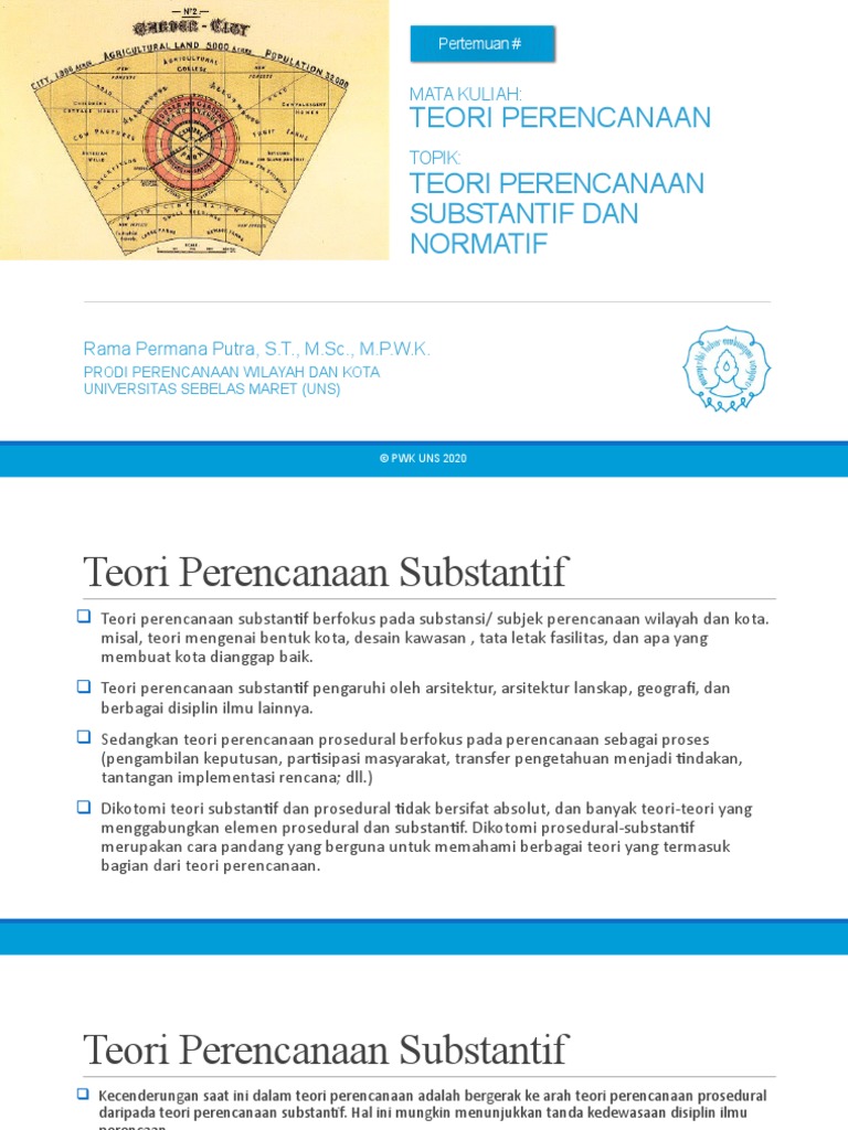 Teori Perencanaan Substantif dan Normatif | PDF
