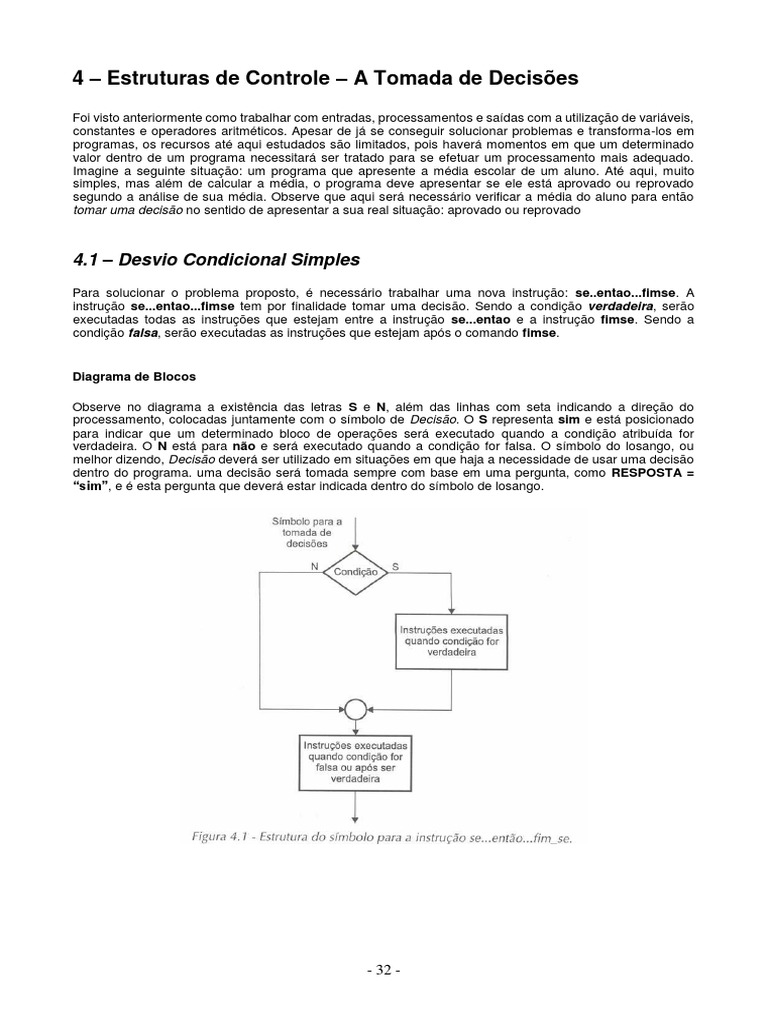 Estruturas de Controle em Programação | PDF | Algoritmos | Salário