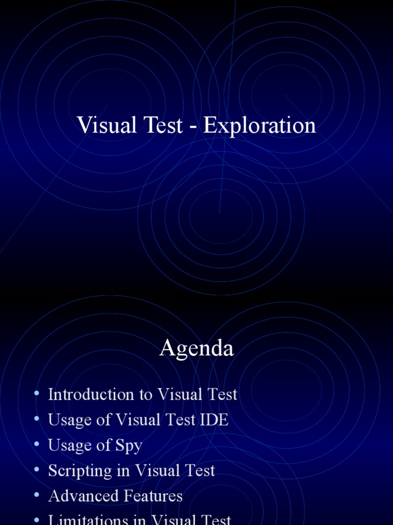 Visual Test Overview and Limitations | PDF