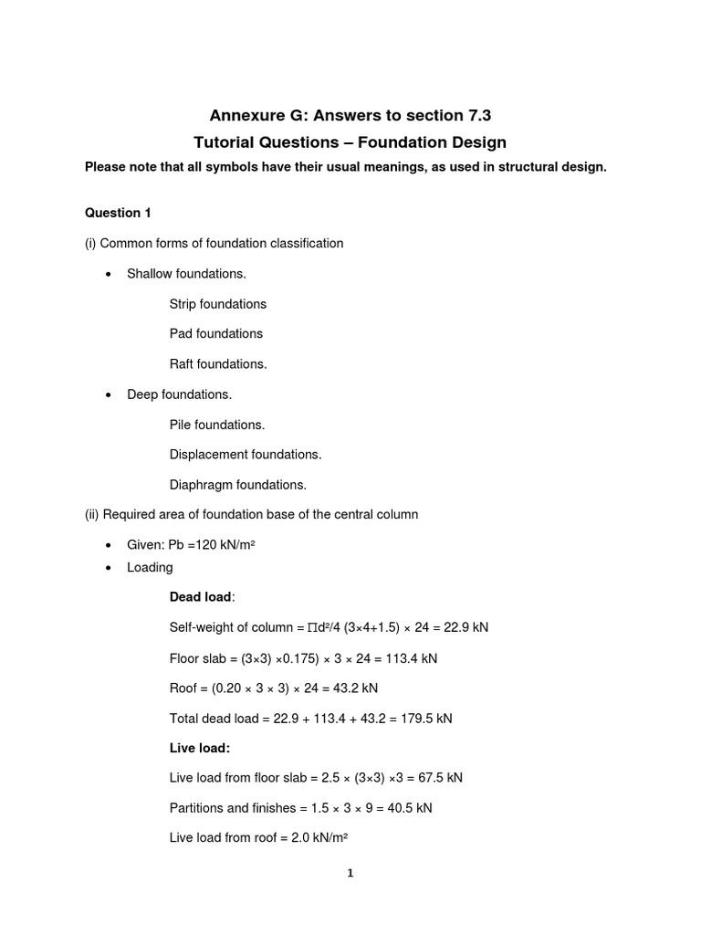 Foundation Wall Design Details | PDF | Foundation (Engineering ...