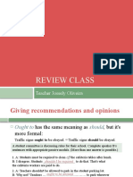 Review Class - Opinions - Tag Questions - Toefl Prep