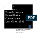 Dispute Settlement Procedure Under United Nation Convention
