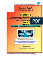 Materi Dasar-Dasar MPLB Elemen 2 Bag 4 Konsep Lingkungan Kantor