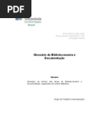 Glossario de Biblioteconomia