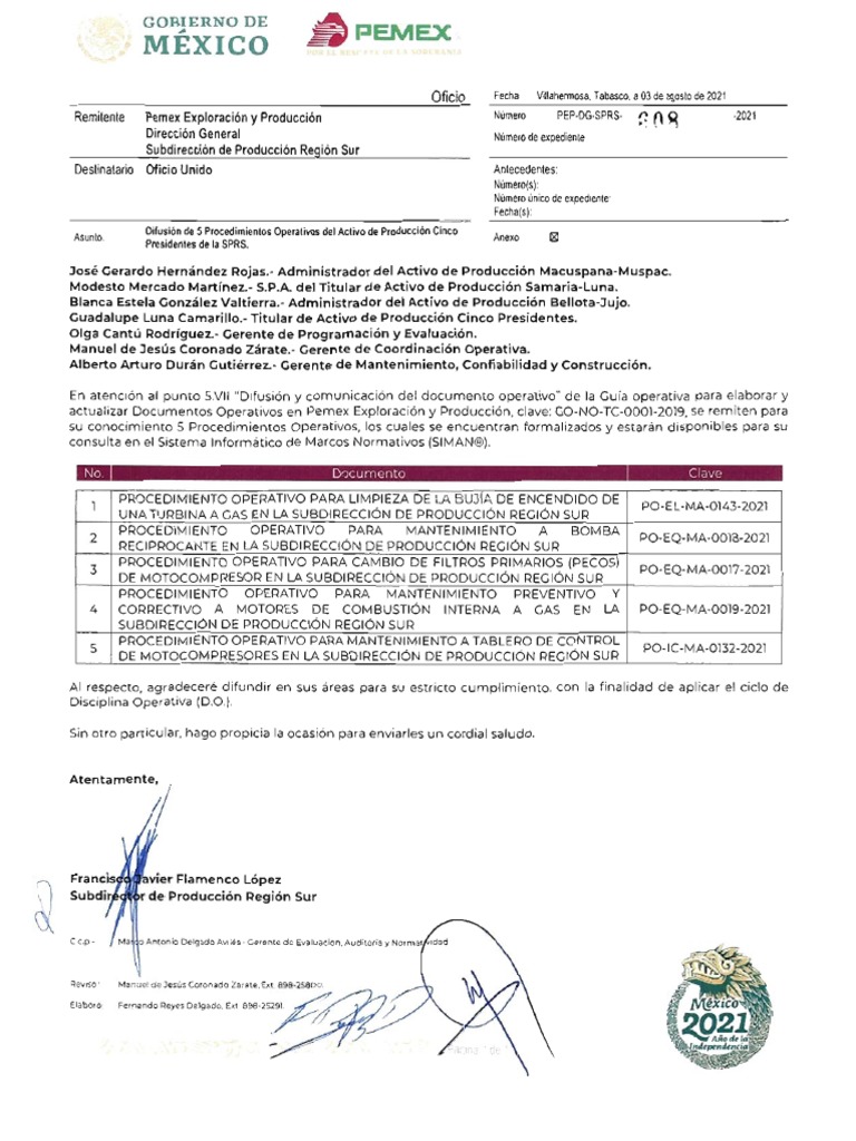 Po Eq Ma 0019 2021 | PDF