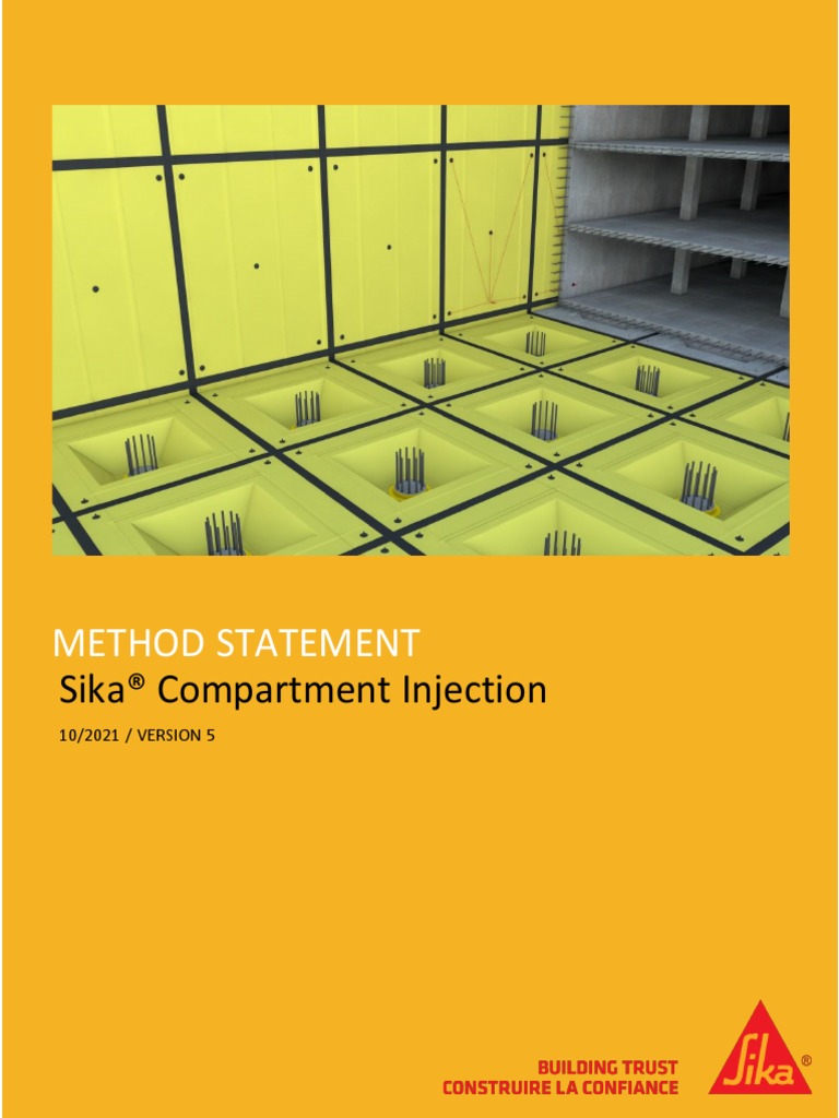 Method Statement Sika Compartment Injection 11 CA - 2021 | PDF | Pump ...