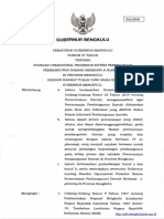 Pergub Bengkulu 2018-37 Standar Operasional Prosedur Sistem Perencanaan