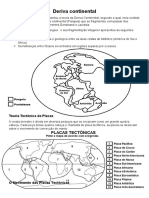 Deriva Continental Atividade Colorir