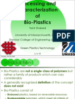 Processing Characterization of Bio-Plastics Yanir Shaked