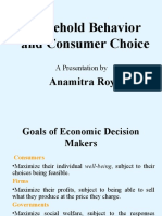 Household Behavior Consumer Choice