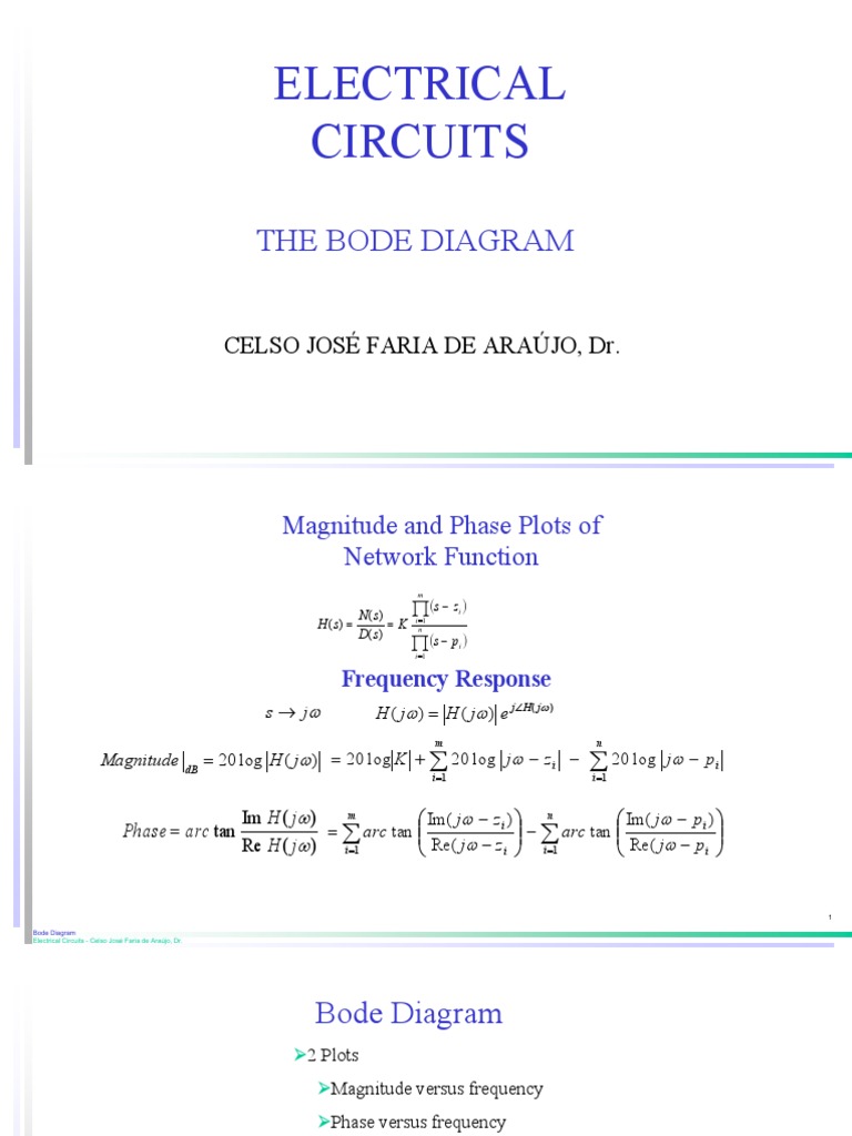 Bode Diagram in Electrical Circuits | PDF | Control Theory | Signal ...