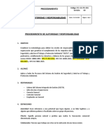 PG-GG-PR-001 Procedimiento Autoridad y Responsabilidad