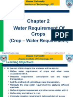 Water Requirement of Crops