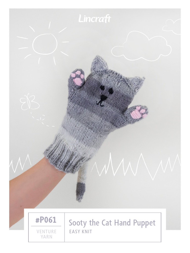 LNC003101280220 Patterns Cat Hand Puppet FA | PDF | Knitting | Knitting ...