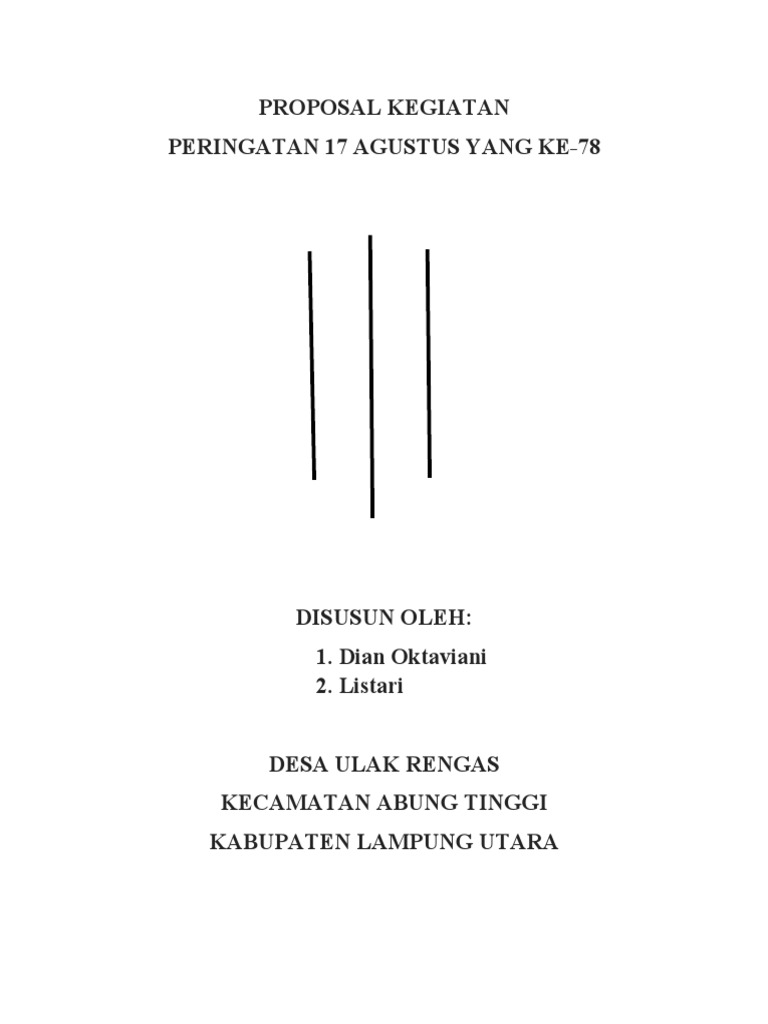 Proposal Lomba HUT RI ke-78 Ulak Rengas | PDF