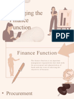 Managing The Finance Function