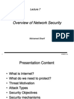 Overview of Network Security: Mohamed Sharif