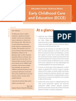 Early Childhood Care and Education (ECCE) : at A Glance