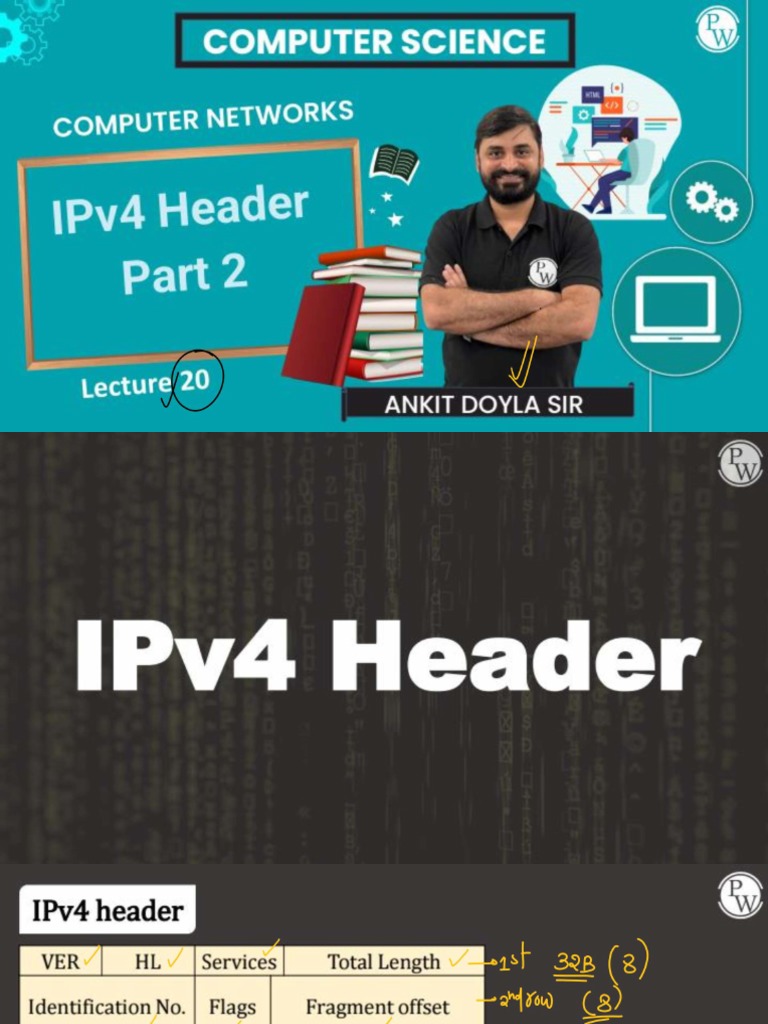 IPv4 Header Part - (2) - 20 - Class Notes - (GATE Crash Course 2023 ...