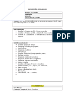 Modelo de Descrição de Cargo - AUXILIAR DE COZINHA