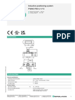 Inductive Positioning System PMI40-F90-U-V15: Dimensions