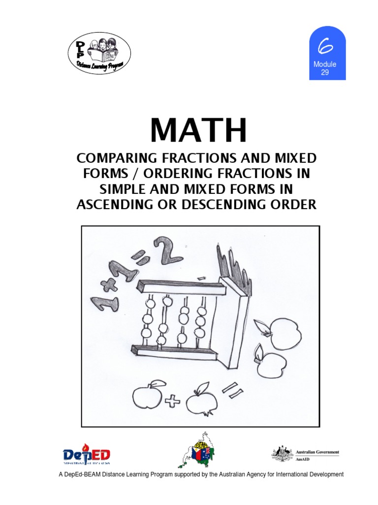 Comparing and Ordering Fractions | PDF | Arithmetic | Mathematics