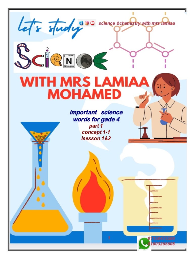 Science words grade 5