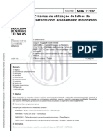 NBR 11327 Criterios de Utilizacao de Talhas de Corrente Com Acionamento Motorizado