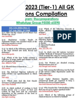 SSC CGL 2023 26th July (Shift-2) All GK Questions