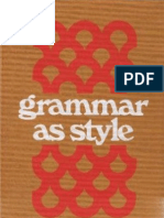 Virginia Tufte - Grammar As Style