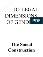 Socio-Legal Dimensions of Gender