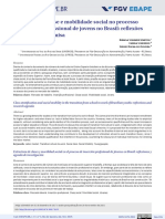 Estrutura de Classe e Mobilidade Social No Processo de Inserção Profissional de Jovens No Brasil