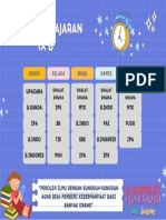 Jadwal Pelajaran A3 Art Carton