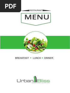 Printable Menu