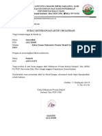 Surat Keterangan Sktif Organisasi