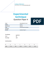 30.4 - Experimental Technique-Edexcel Ial Physics-Qp