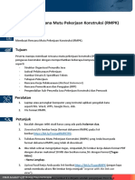 Membuat Rencana Mutu Pekerjaan Konstruksi (RMPK) : Tugas