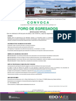 Convocatoria Foro de Egresados