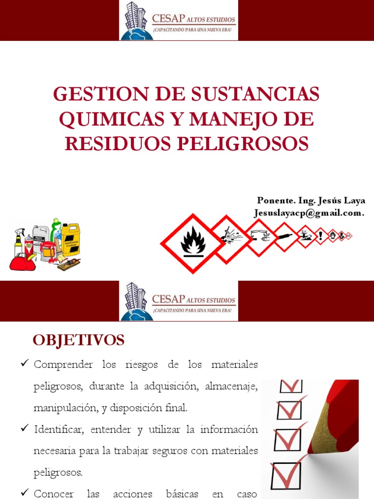 Gestión de Sustancias y Residuos Peligrosos | PDF