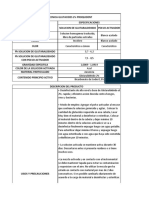 Ficha Tecnica Glutaraldehido