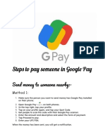 Gpay Usage Steps