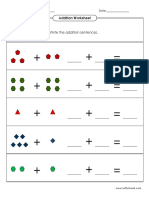 Picture Addition Sentences Worksheet 1 To 5 2c